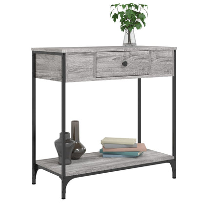 vidaXL Console table gris sonoma 75x34,5x75 cm Bois d'ingénierie
