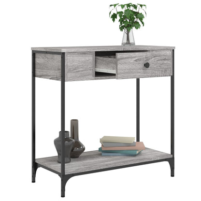 vidaXL Console table gris sonoma 75x34,5x75 cm Bois d'ingénierie