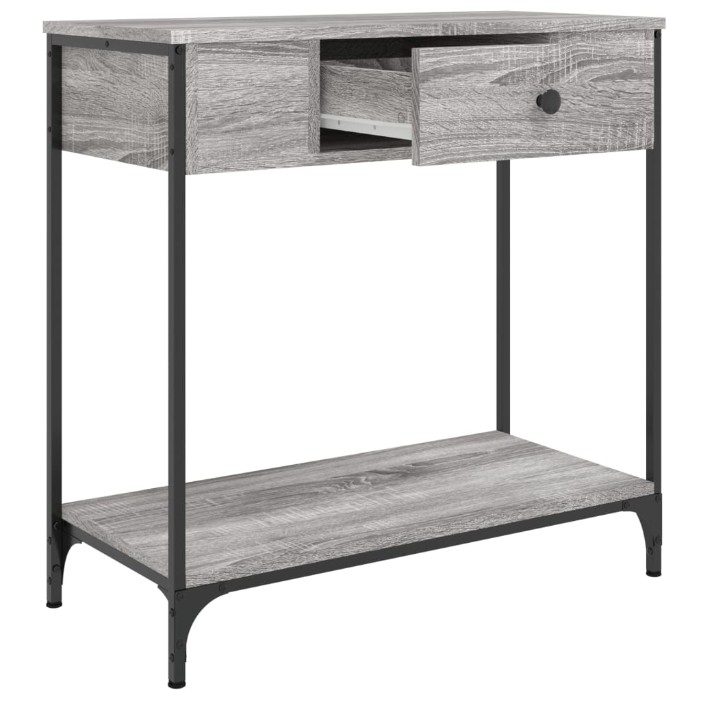 vidaXL Console table gris sonoma 75x34,5x75 cm Bois d'ingénierie