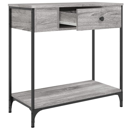 vidaXL Console table gris sonoma 75x34,5x75 cm Bois d'ingénierie