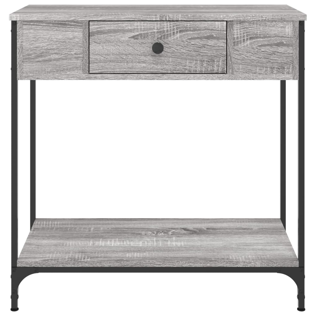 vidaXL Console table gris sonoma 75x34,5x75 cm Bois d'ingénierie