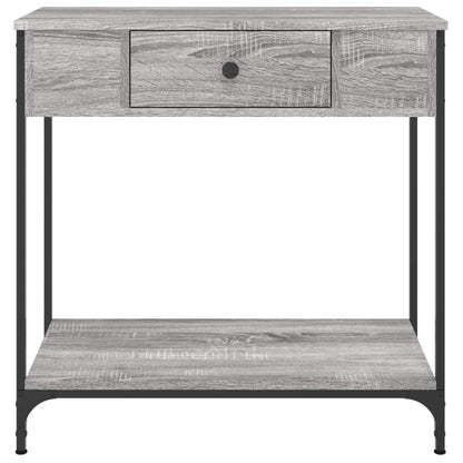 vidaXL Console table gris sonoma 75x34,5x75 cm Bois d'ingénierie