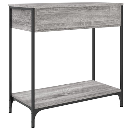 vidaXL Console table gris sonoma 75x34,5x75 cm Bois d'ingénierie