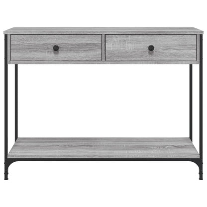 vidaXL Konsolentisch Grau Sonoma 100x34,5x75 cm Holzwerkstoff