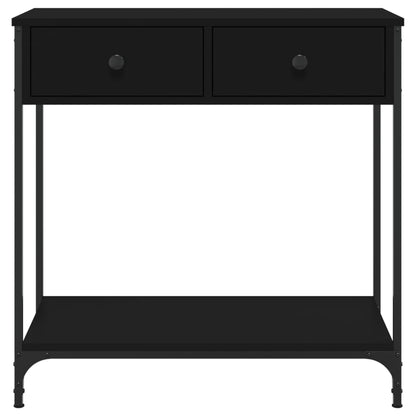 vidaXL Konsolentisch Schwarz 75x34,5x75 cm Holzwerkstoff