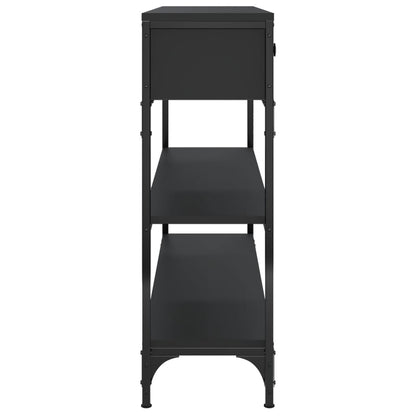 vidaXL Konsolentisch Schwarz 100x25x75 cm Holzwerkstoff