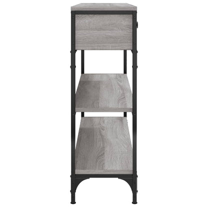 vidaXL Console gris sonoma 100x25x75 cm aggloméré