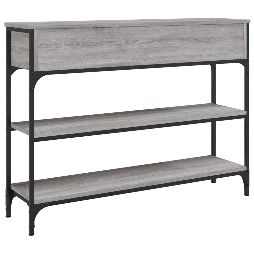 vidaXL Console gris sonoma 100x25x75 cm aggloméré