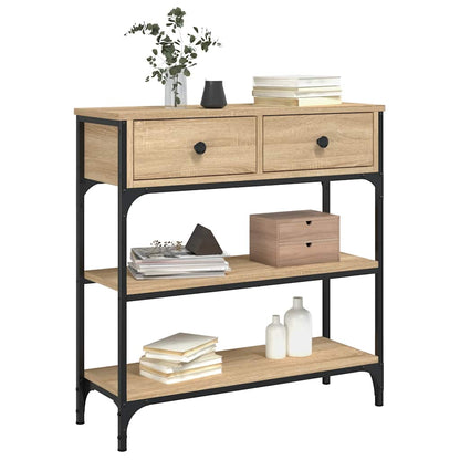 vidaXL Konsolentisch Sonoma-Eiche 72,5x25x75 cm Holzwerkstoff