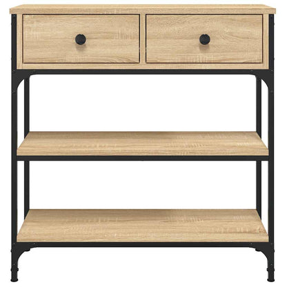 vidaXL Konsolentisch Sonoma-Eiche 72,5x25x75 cm Holzwerkstoff