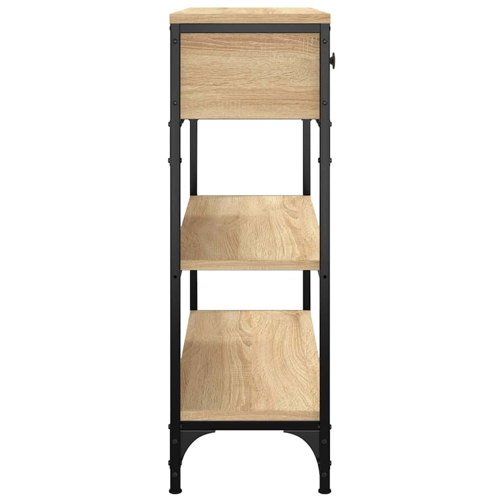 vidaXL Konsolentisch Sonoma-Eiche 72,5x25x75 cm Holzwerkstoff