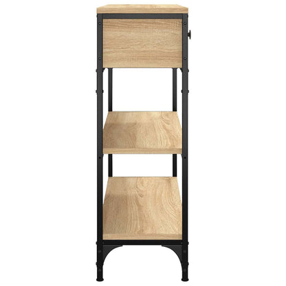 vidaXL Konsolentisch Sonoma-Eiche 72,5x25x75 cm Holzwerkstoff