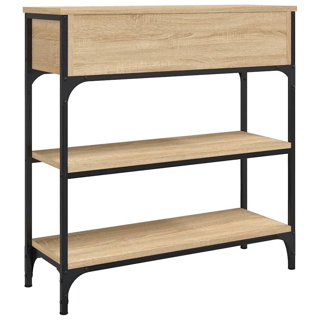 vidaXL Konsolentisch Sonoma-Eiche 72,5x25x75 cm Holzwerkstoff