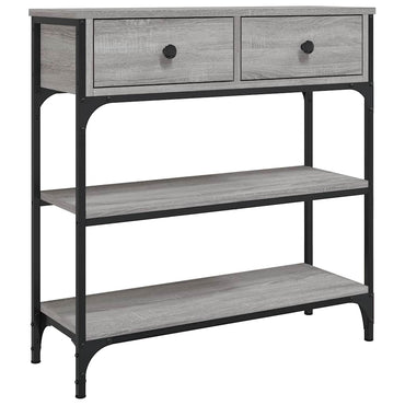 vidaXL Table console Gris Sonoma 72,5x25x75 cm Bois d'ingénierie