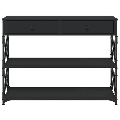 vidaXL Konsolentisch Schwarz 100x28x75 cm Holzwerkstoff
