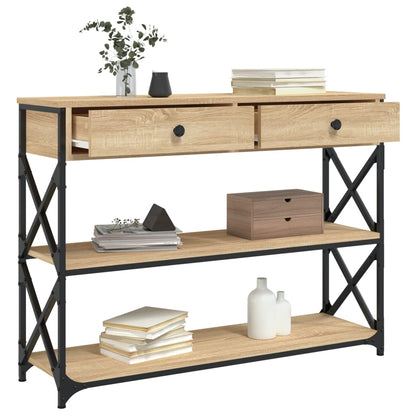 vidaXL Konsolentisch Sonoma-Eiche 100x28x75 cm Holzwerkstoff