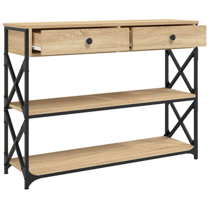 vidaXL Konsolentisch Sonoma-Eiche 100x28x75 cm Holzwerkstoff