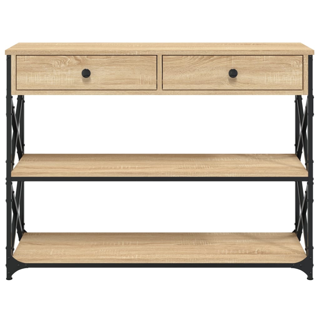 vidaXL Konsolentisch Sonoma-Eiche 100x28x75 cm Holzwerkstoff