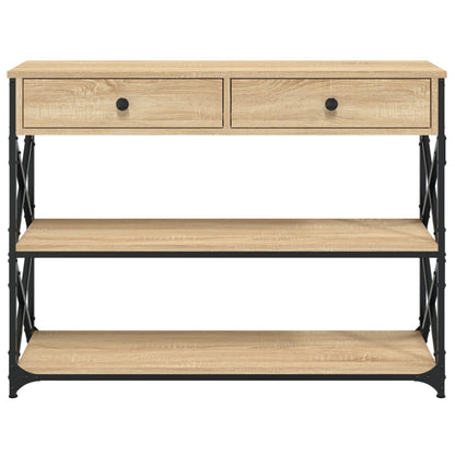 vidaXL Konsolentisch Sonoma-Eiche 100x28x75 cm Holzwerkstoff