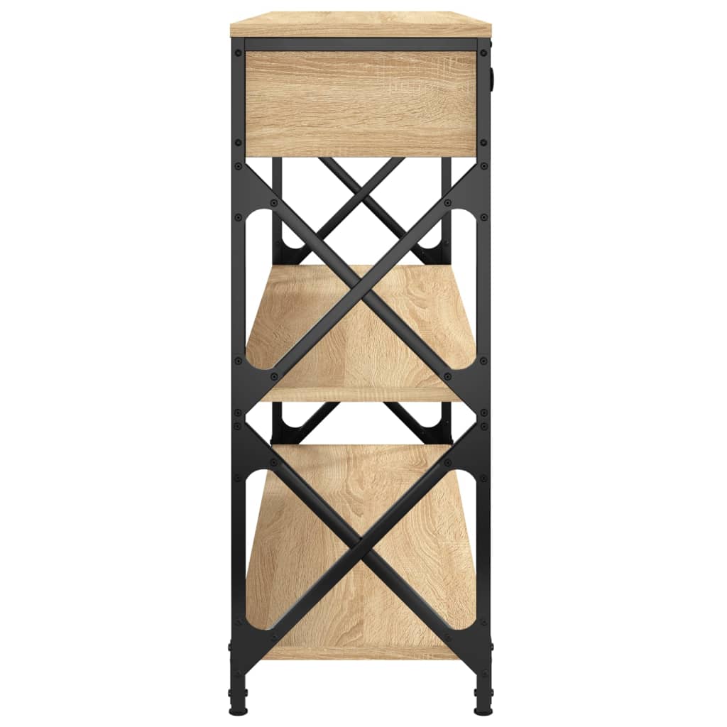 vidaXL Konsolentisch Sonoma-Eiche 100x28x75 cm Holzwerkstoff