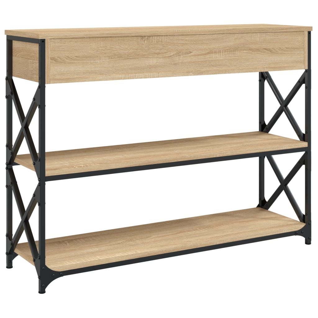 vidaXL Konsolentisch Sonoma-Eiche 100x28x75 cm Holzwerkstoff