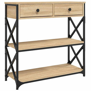 vidaXL Table console chêne Sonoma 75x28x75 cm aggloméré