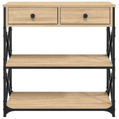 vidaXL Table console chêne Sonoma 75x28x75 cm aggloméré