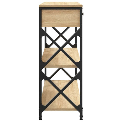 vidaXL Table console chêne Sonoma 75x28x75 cm aggloméré