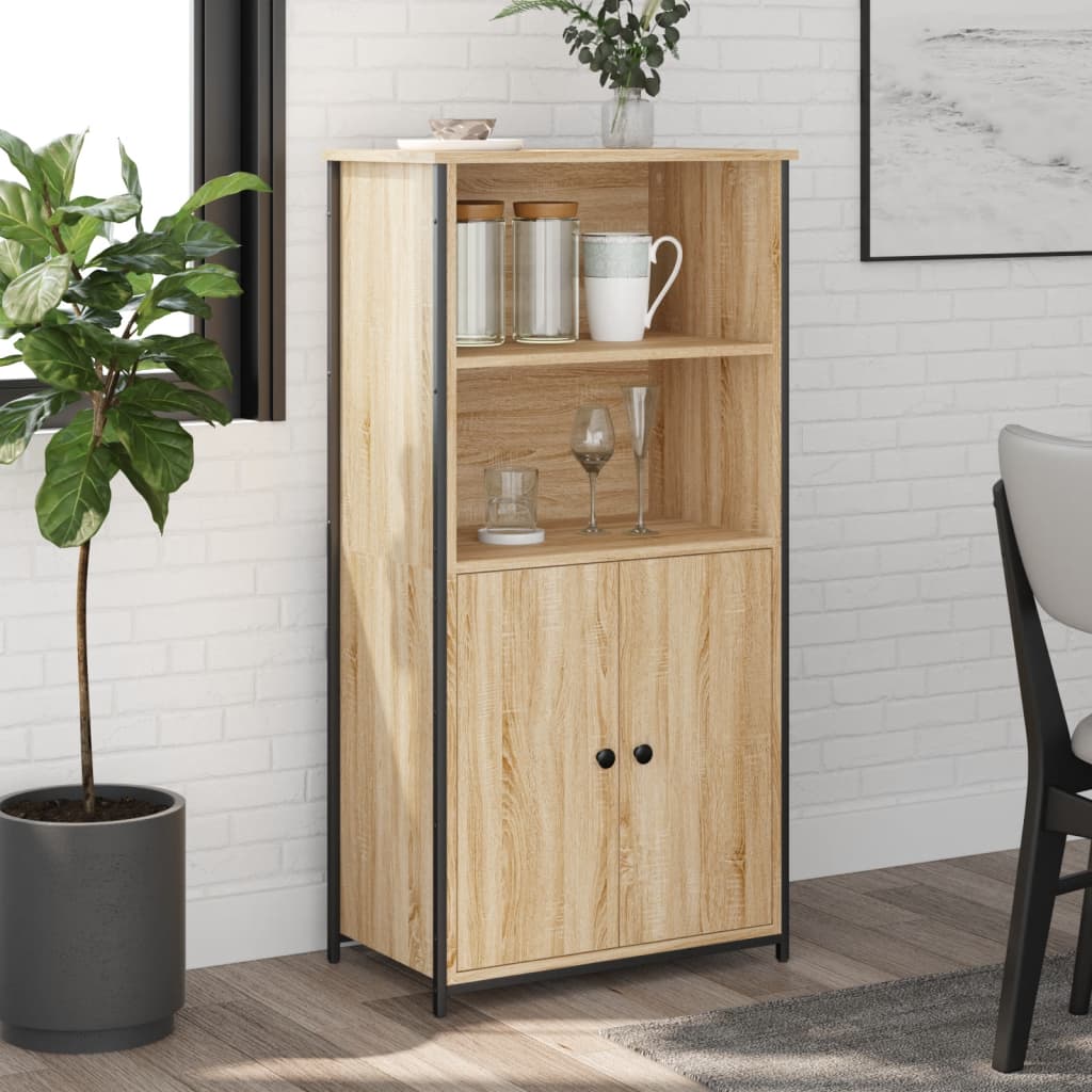 Highboard Sonoma-Eiche 62x36x121,5 cm Holzwerkstoff