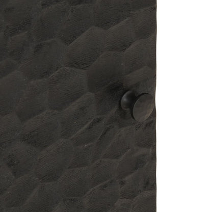 vidaXL Nachttische 2 Stk. Schwarz 40x33x46 cm Massivholz Mango