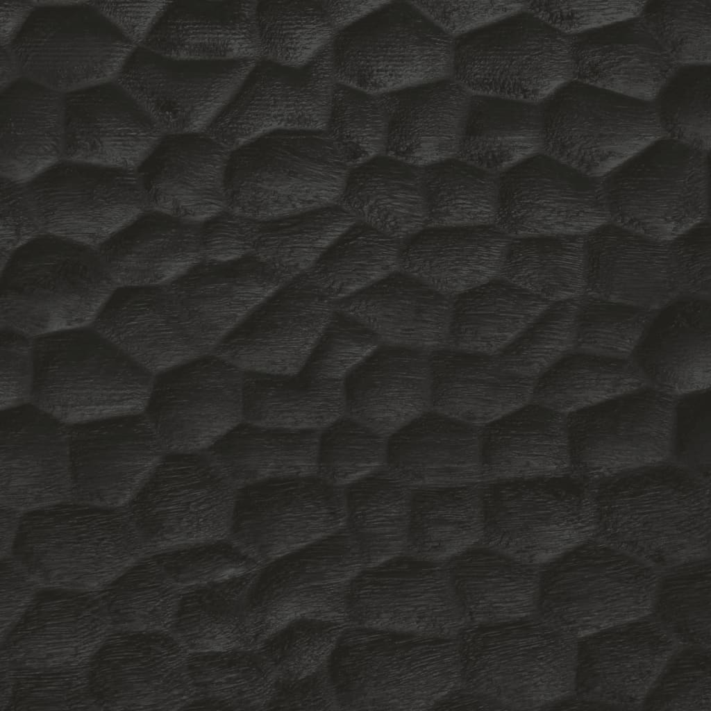 vidaXL Couchtisch Schwarz 80x50x40 cm Massivholz Mango