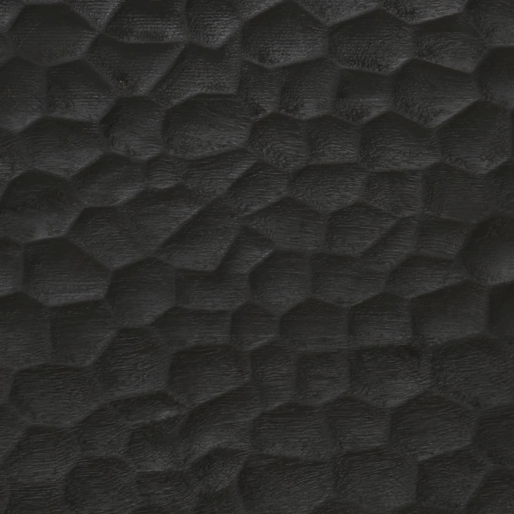 vidaXL Couchtisch Schwarz 80x50x40 cm Massivholz Mango