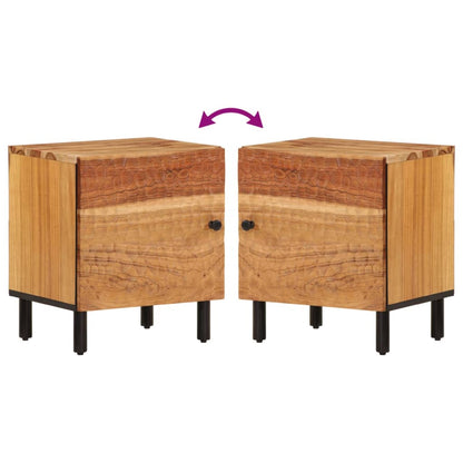 vidaXL Nachttische 2 Stk. 40x33x46 cm Massivholz Akazie