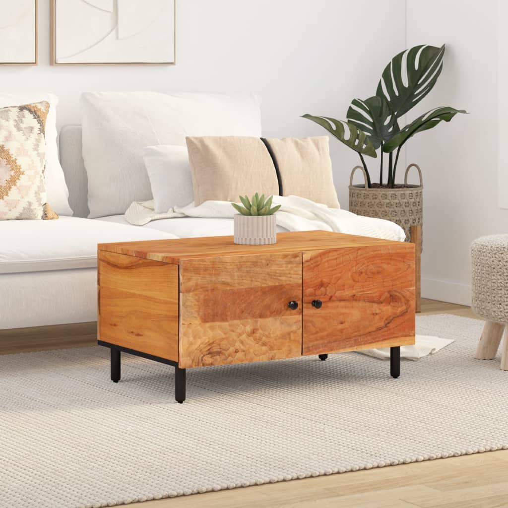 vidaXL Couchtisch 80x50x40 cm Massivholz Akazie
