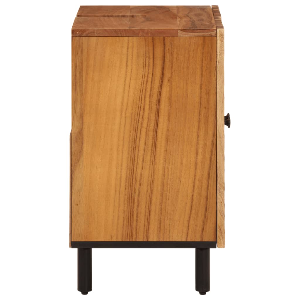 vidaXL Waschbeckenunterschrank 62x33x58 cm Massivholz Akazie