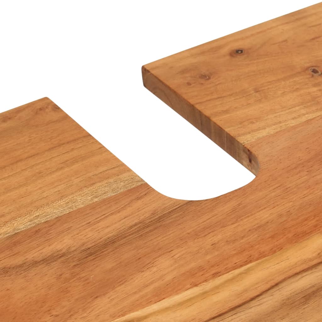 vidaXL Waschbeckenunterschrank 62x33x58 cm Massivholz Akazie