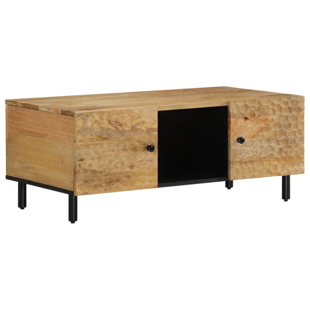 vidaXL Table basse 100x54x40 cm Bois de manguier massif