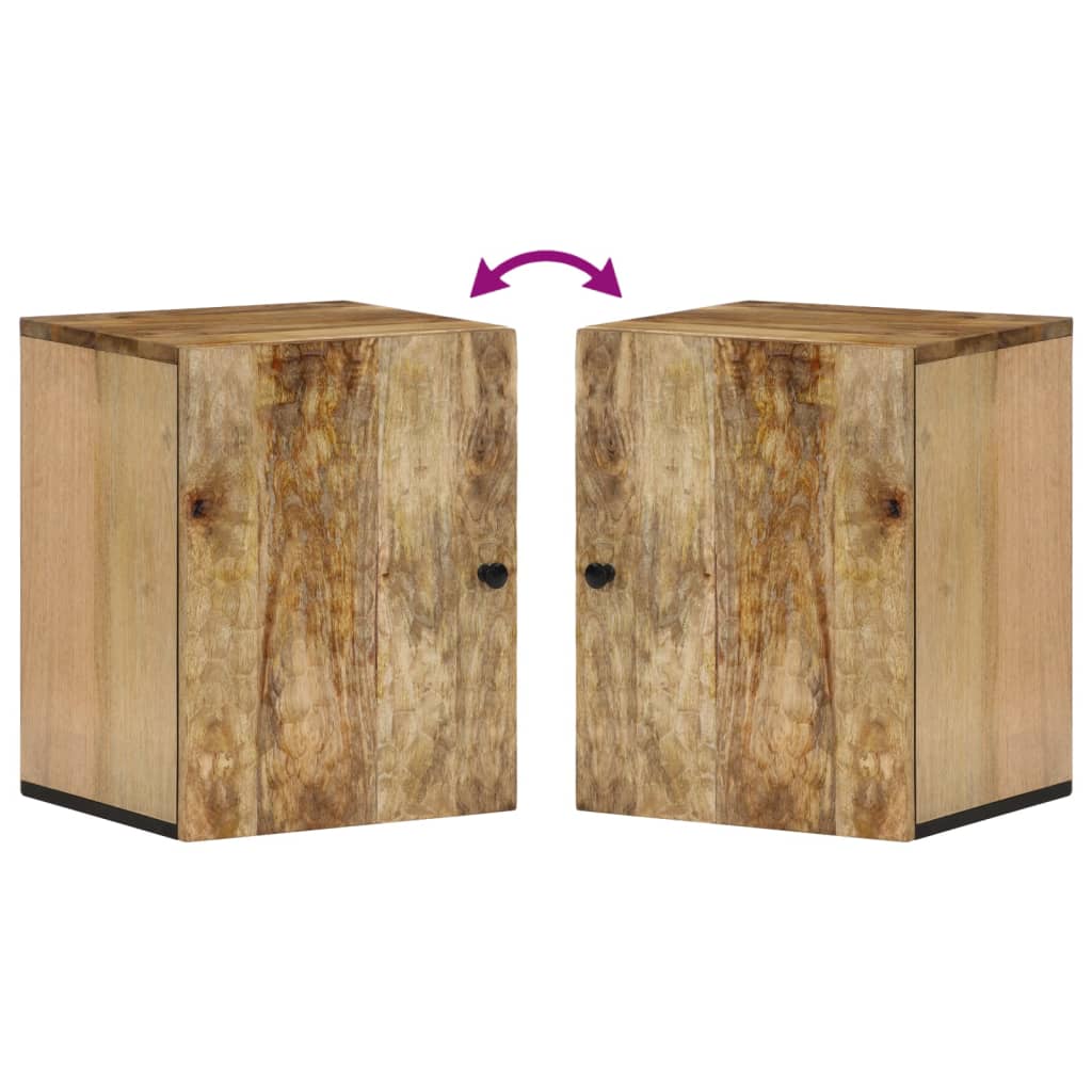 vidaXL Bad-Wandschrank 38x33x48 cm Massivholz Mango