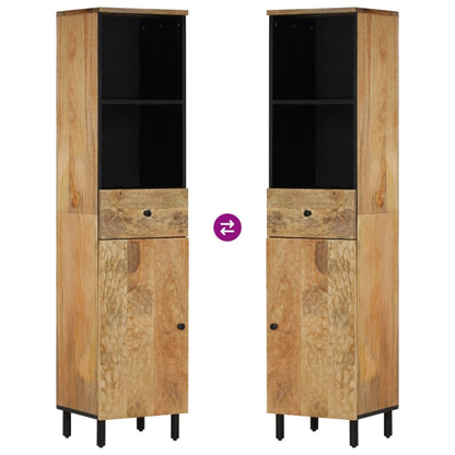 vidaXL Badschrank 38x33x160 cm Massivholz Mango
