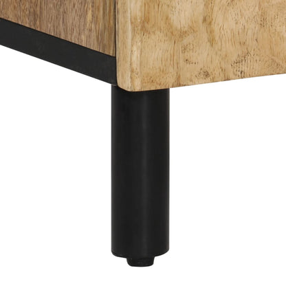 vidaXL Badschrank 38x33x160 cm Massivholz Mango