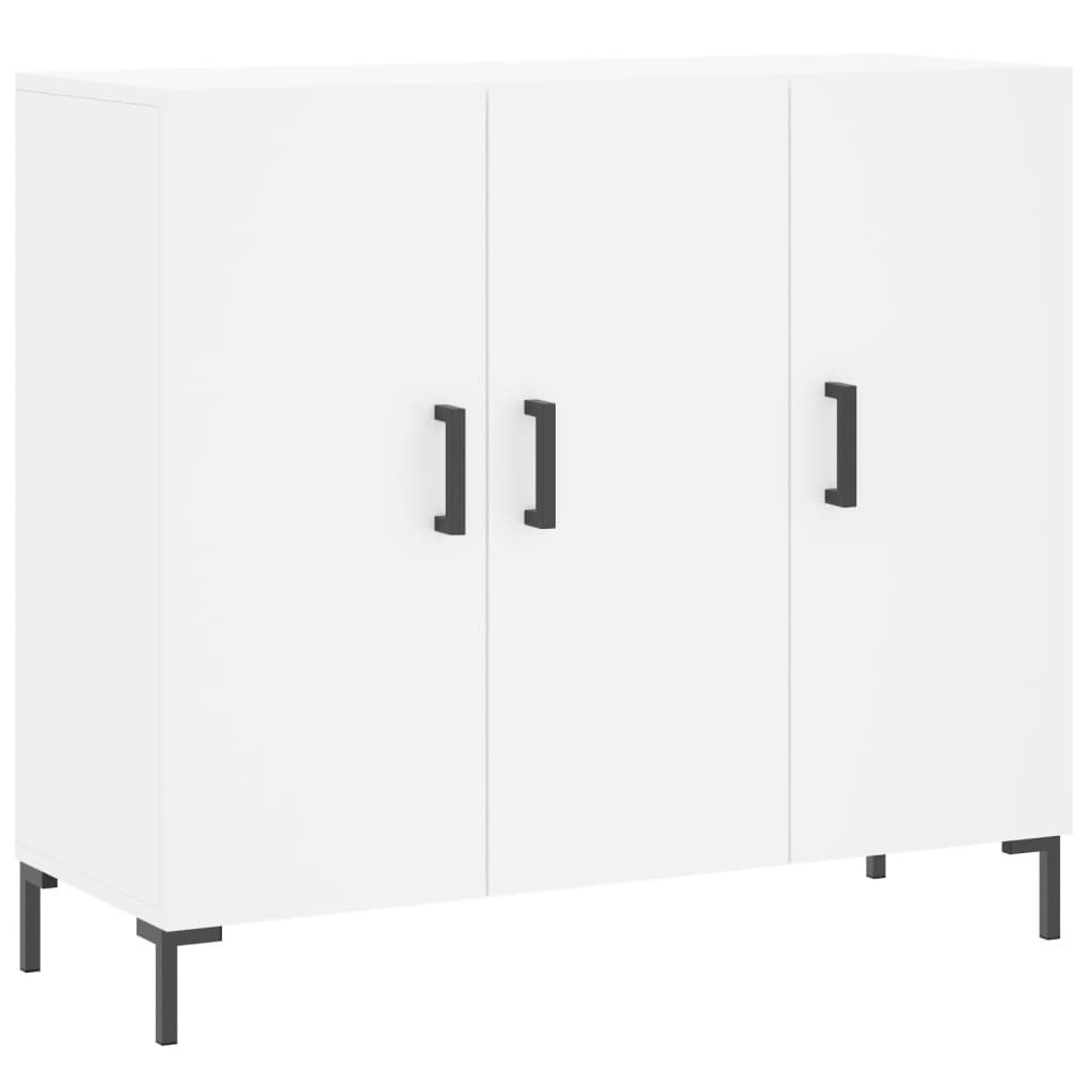 vidaXL Sideboard Weiß 90x34x80 cm Holzwerkstoff
