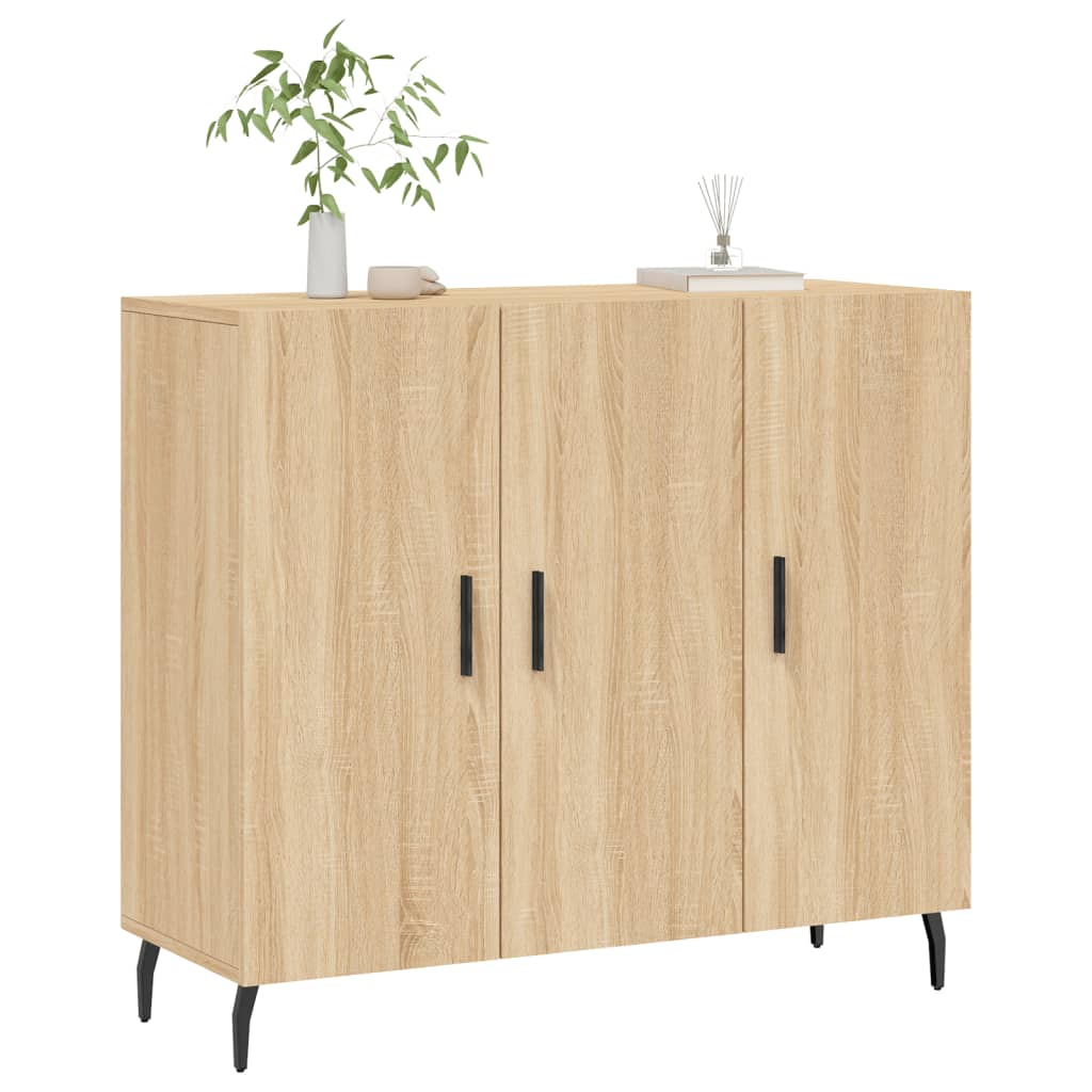 Sideboard Sonoma-Eiche 90x34x80 cm Holzwerkstoff