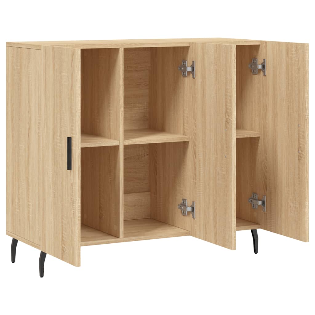 Sideboard Sonoma-Eiche 90x34x80 cm Holzwerkstoff