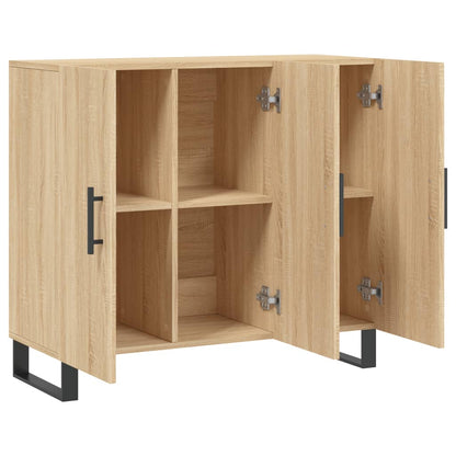 vidaXL Sideboard Sonoma-Eiche 90x34x80 cm Holzwerkstoff