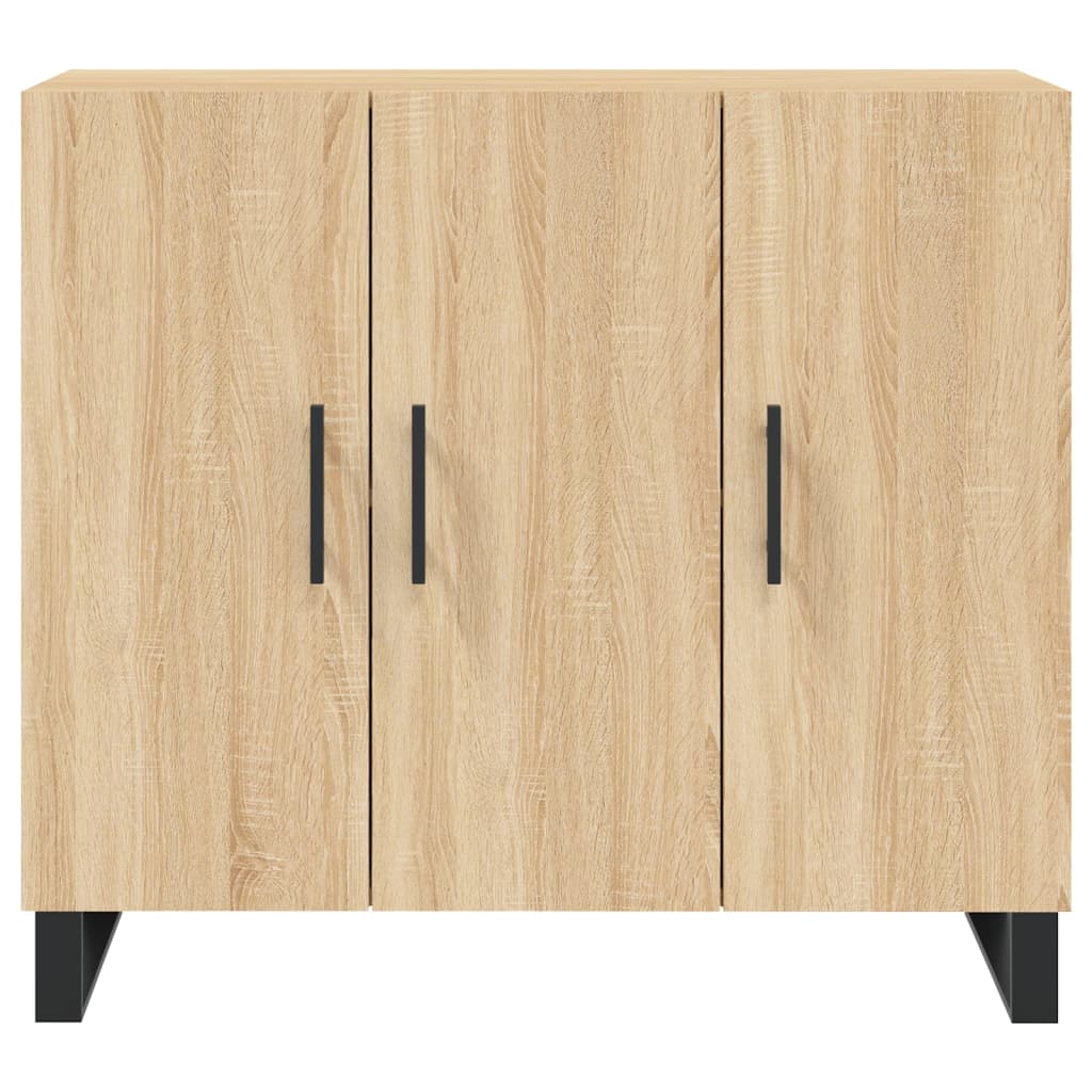vidaXL Sideboard Sonoma-Eiche 90x34x80 cm Holzwerkstoff