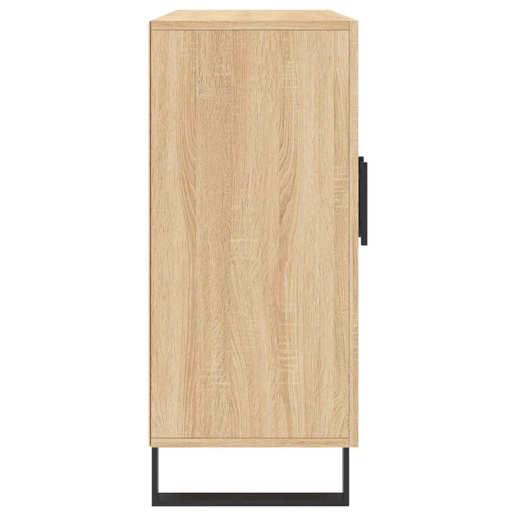 vidaXL Sideboard Sonoma-Eiche 90x34x80 cm Holzwerkstoff