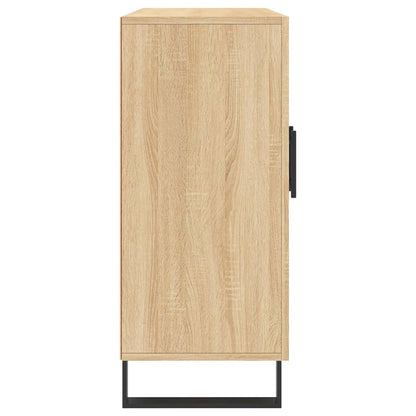 vidaXL Sideboard Sonoma-Eiche 90x34x80 cm Holzwerkstoff
