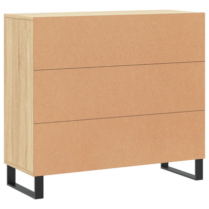 vidaXL Sideboard Sonoma-Eiche 90x34x80 cm Holzwerkstoff