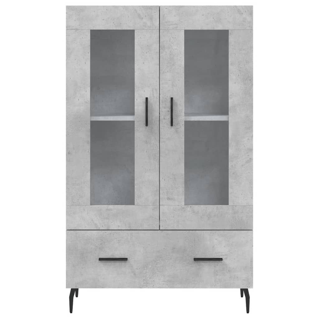 vidaXL Highboard Betongrau 69,5x31x115 cm Holzwerkstoff