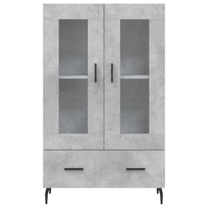 vidaXL Highboard Betongrau 69,5x31x115 cm Holzwerkstoff